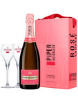 Champagne Piper-Heidsieck Rosé Sauvage + 2 copas Gift Box