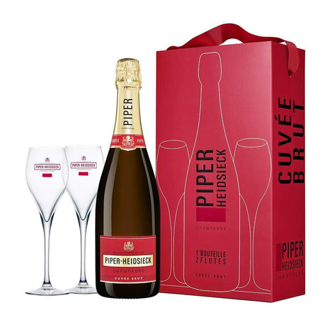 Champagne Piper-Heidsieck  Cuvée Brut + 2 copas Gift Box